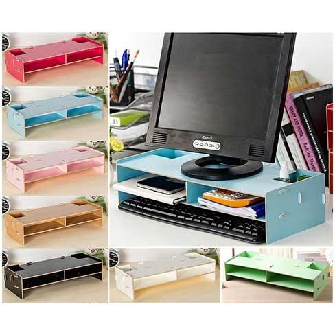 Jual Rak Komputer Monitor Computer Rack Desktop Storage Meja Laptop ...