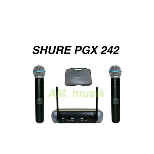 Jual jual MIC WIRELESS SHURE PGX 242 HANDHELD Shopee Indonesia