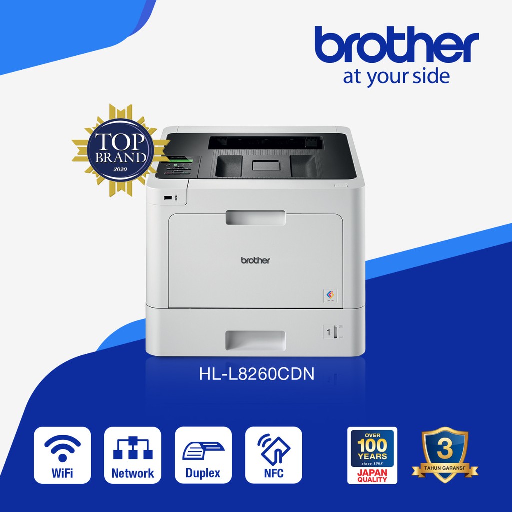 Printer Brother HL-L8260CDN Laser Colour Print Only Duplex Network - Resmi (2)