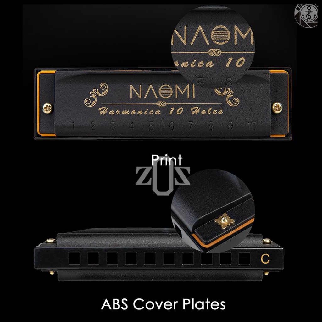 Jual Harmonika Harmonica Naomi Piedmont Blues 10 Lubang Holes Set Shopee Indonesia