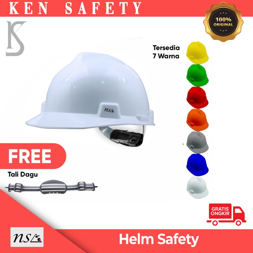 Jual Topi Helm Proyek Helm Safety Kerja Nsa Fastrac Putar Sni Shopee