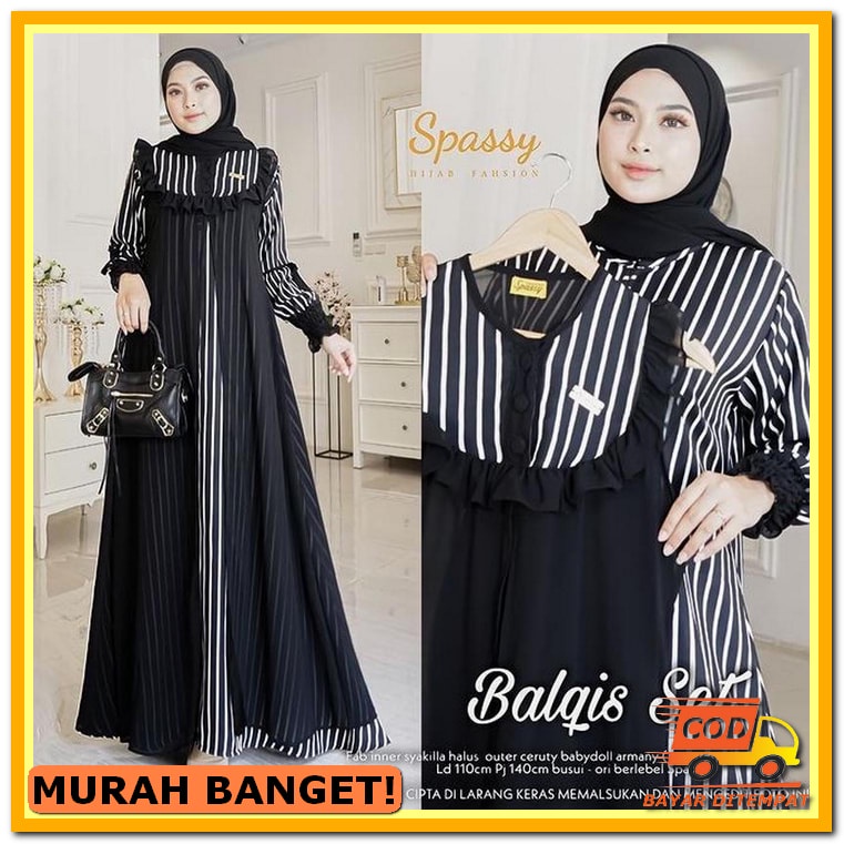Jual Gaun Gamis Dress Baju Pesta Kondangan Lamaran Muslimah Muslim