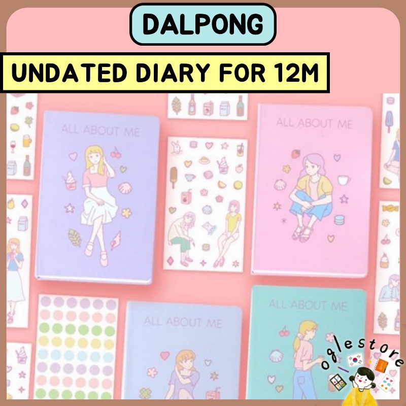 Jual Dalpong Korean Undated Diary All About Me Diary Korea Scheduler