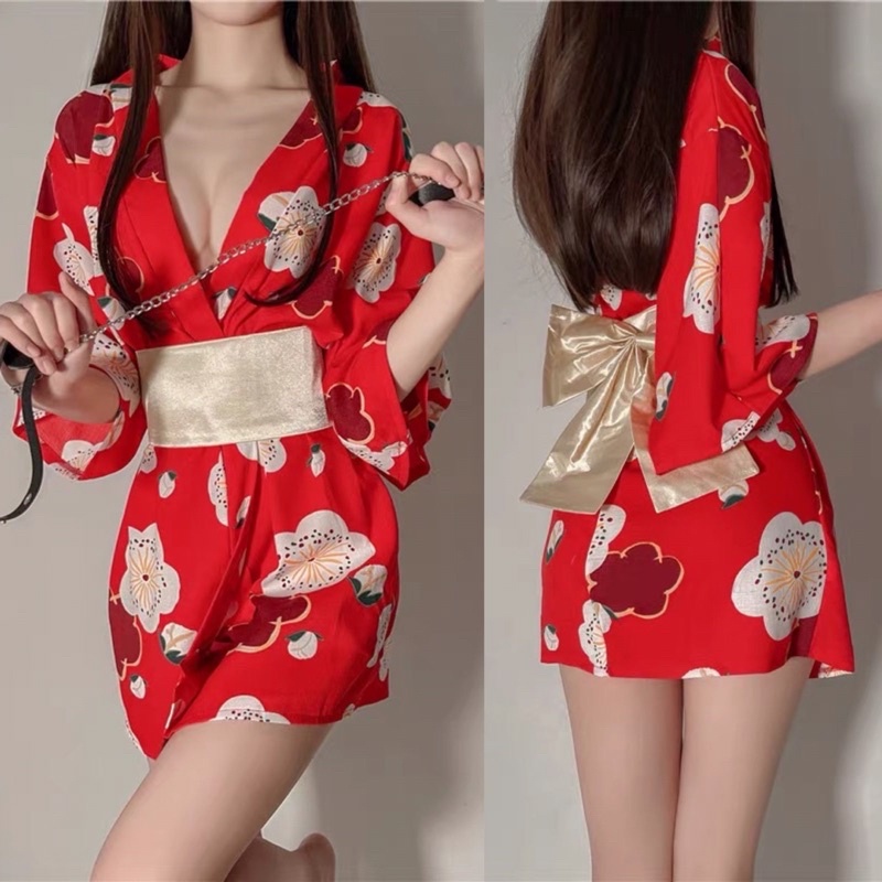 Jual Sexy Lingerie Kimono Baju Tidur Sexy Lingerie Wanita Costum Kimono Jepang Baju Kostum