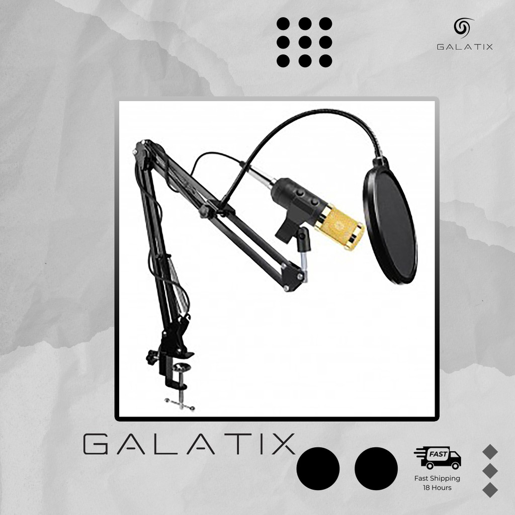 Jual PAKET LENGKAP MICROPHONE BM-900 ORIGINAL DENGAN STAND DAN POP ...