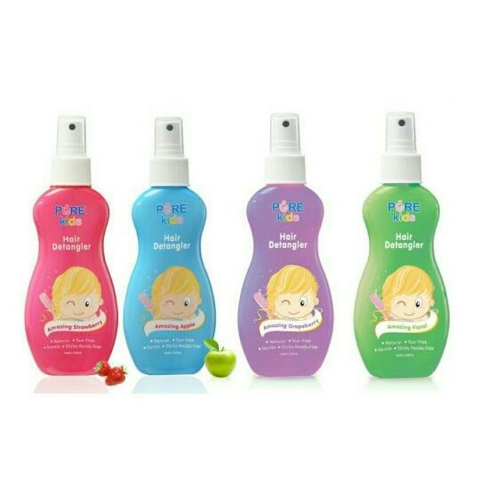 Jual Pure Baby Hair detangler/pengharum anti kusut rambut anak | Shopee ...
