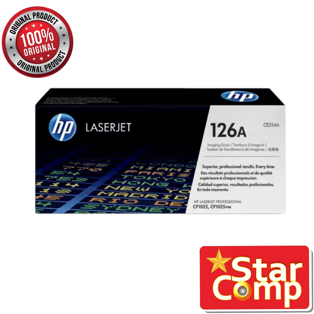 Jual HP Laserjet 126A Imaging Drum CE314A Original - Hitam | Shopee ...