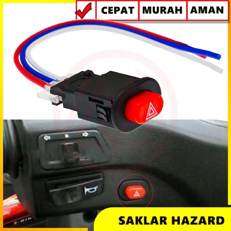 Jual SAKLAR TOMBOL SWITCH ON OFF HAZARD SEPEDA MOTOR UNIVERSAL | Shopee ...