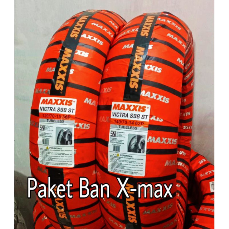 Jual Paket Ban Maxxis 120/70-15 & 140/70-14 Victra S98ST ( Yamaha X-max ...