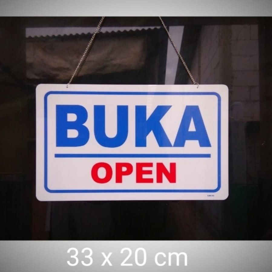 Jual Acrylic Buka Tutup Jumbo Open Close Akrilik Sign Label Sign Board