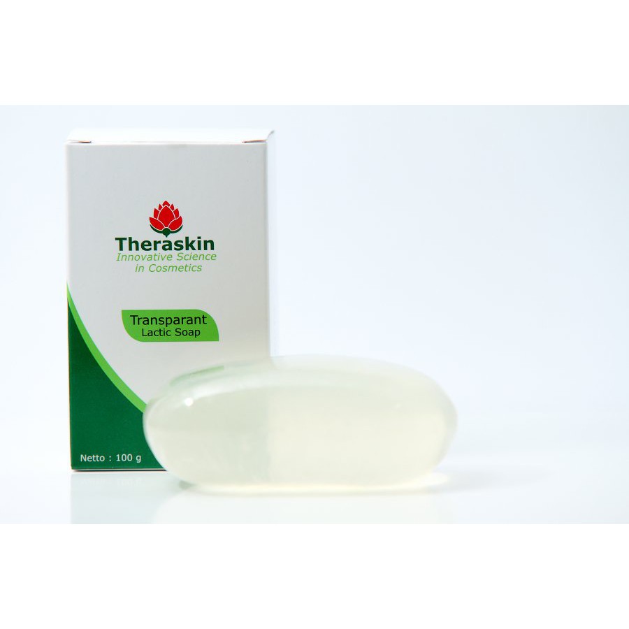 Jual THERASKIN TRANSPARANT LACTIC SOAP 100GR - Sabun wajah dan badan ...