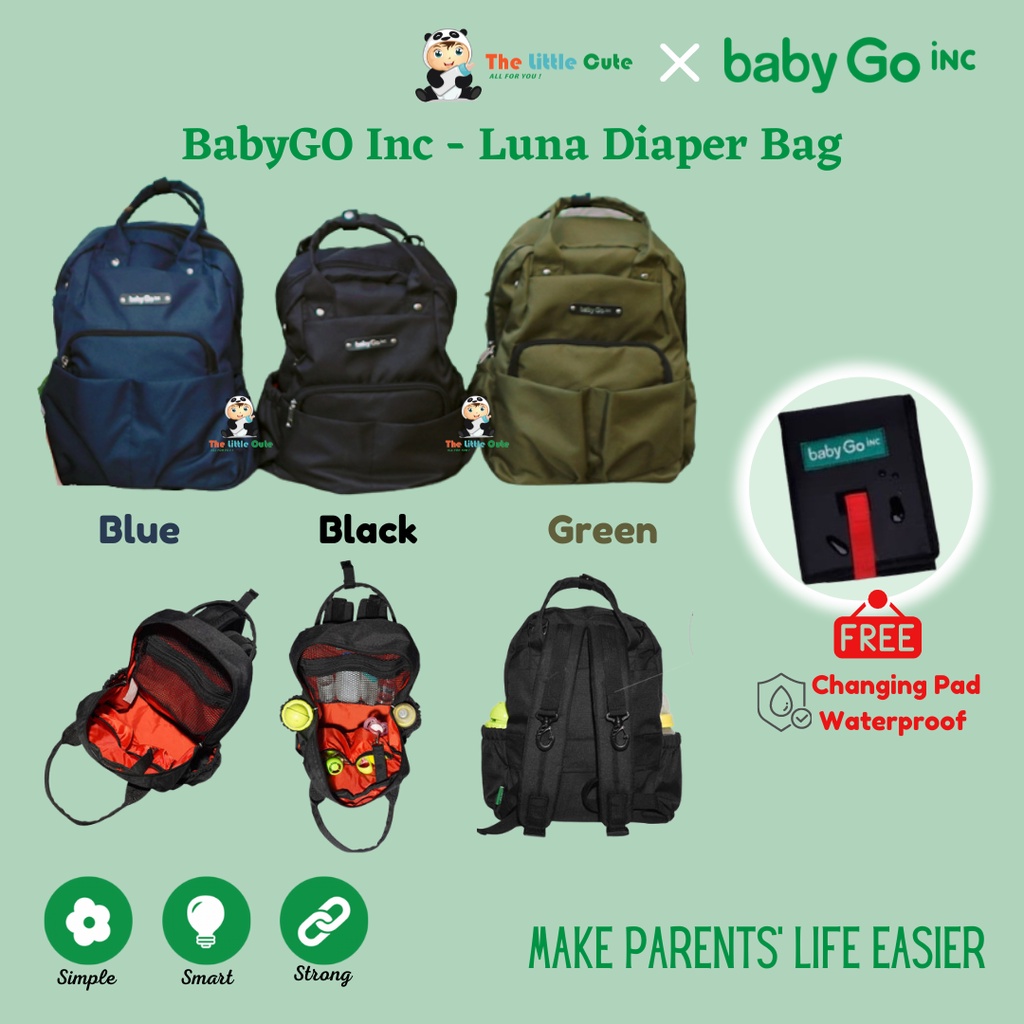 Luna shop diaper bag