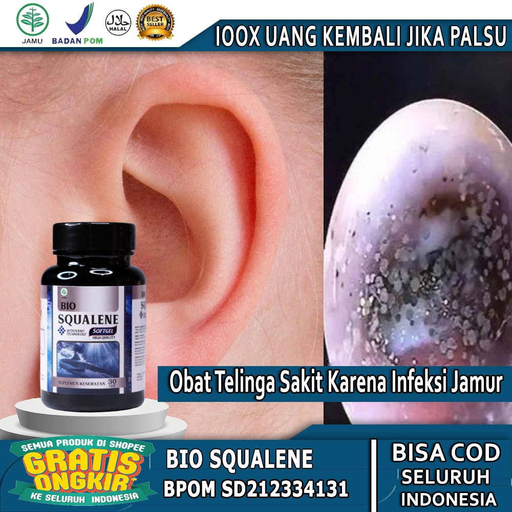 Jual Obat Telinga Sakit Karena Infeksi Jamur Iritasi Kemasukan Air Kotoran Gendang Telinga