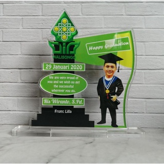 Jual plakat akrilik custom/standee akrilik/ucapan terima  kasih/wisuda/hadiah gambar sesuai keinginan harga murah | Shopee Indonesia