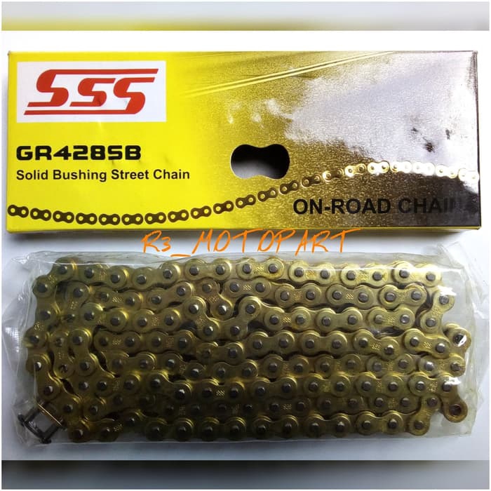 Jual Rantai Motor Emas Gold Chain Original Sss 428sb 130l Satria R Ru