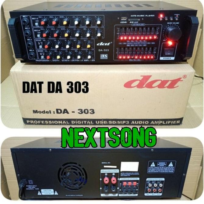 Jual Ampli Karaoke Dat Da 303 Amplifier Dat Da303 Bluetooth Original
