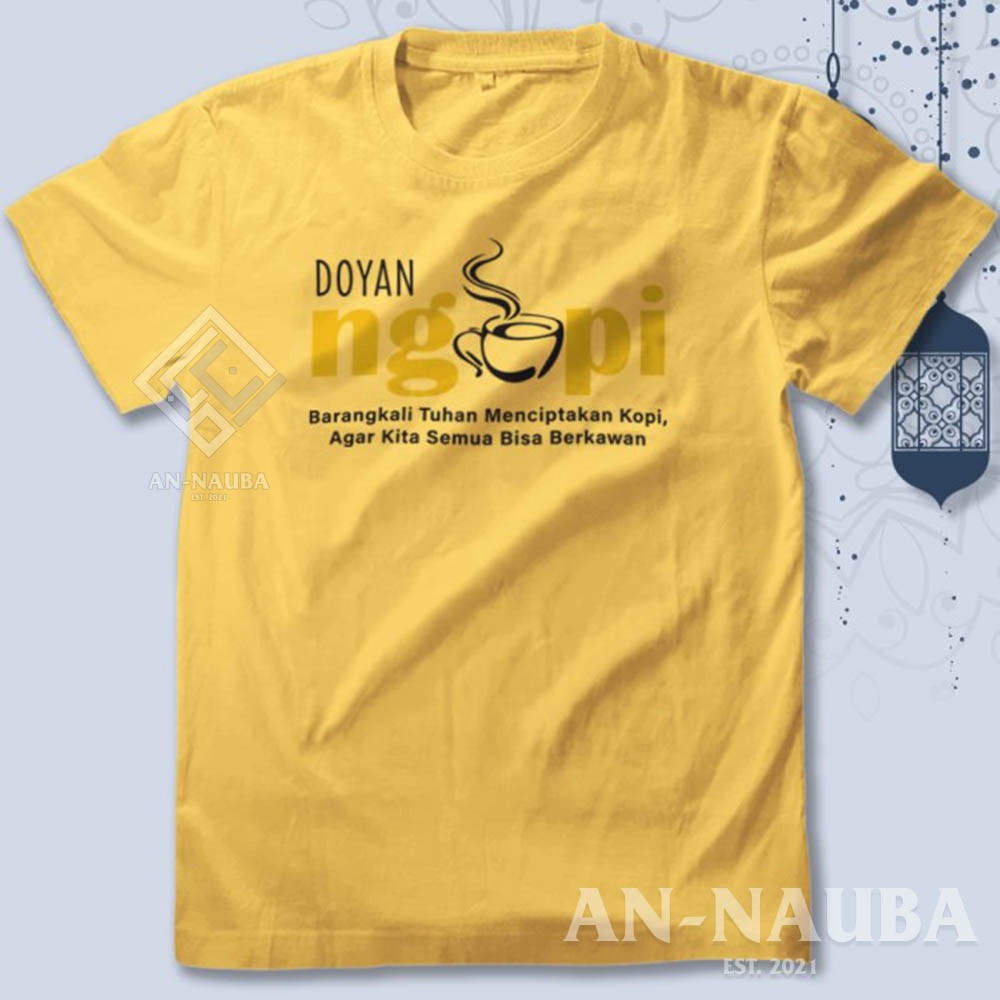 Jual Kaos Distro Kopi Tukang Ngopi Baju Doyan Ngopi Tshirt Coffee