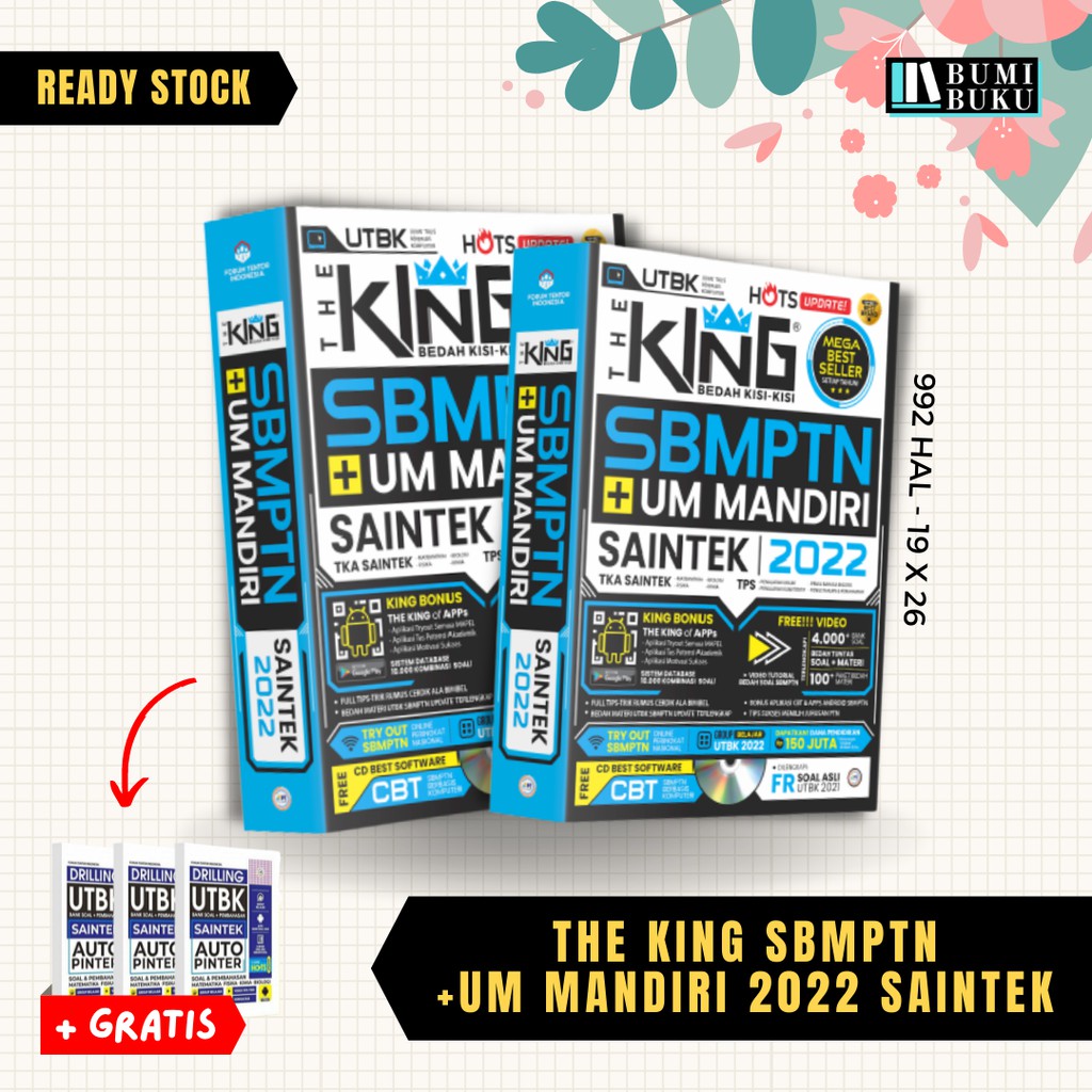 Jual [100 Original] The King Bedah Kisi Kisi Sbmptn Dan Um Mandiri