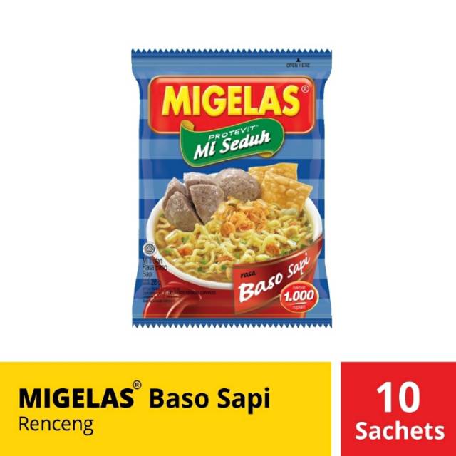 Jual Migelas Baso Sapi Renceng 10 sachets @28 Gr | Shopee Indonesia