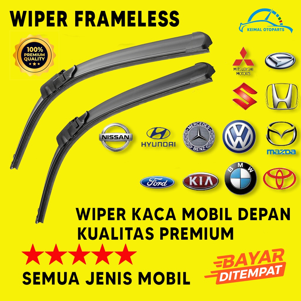 Jual (COD) Wiper Blade Frameless Nissan Livina / Karet Wiper Mobil