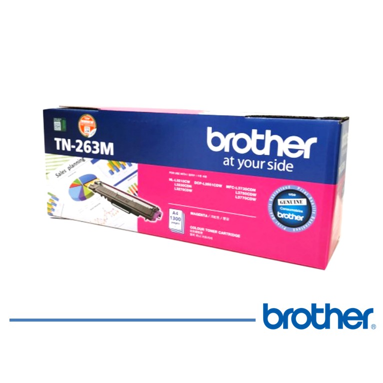 Toner Brother Original TN263 Magenta for DCP-L3551CDW, MFC-3735CDN, dll - Original Resmi (2)