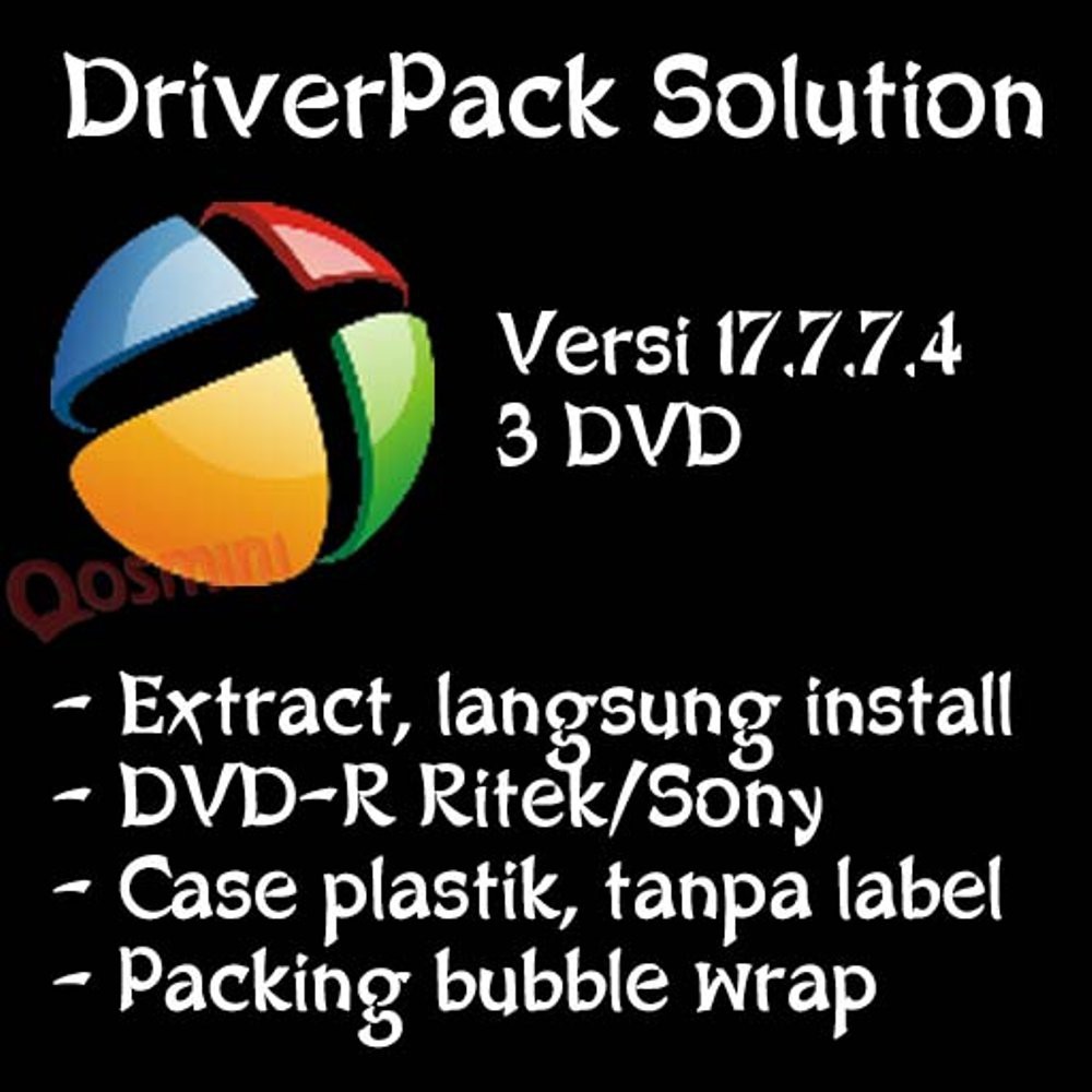 Jual DVD Installer DriverPack 17.7.7.4 - 3 DVD Driver Pack.