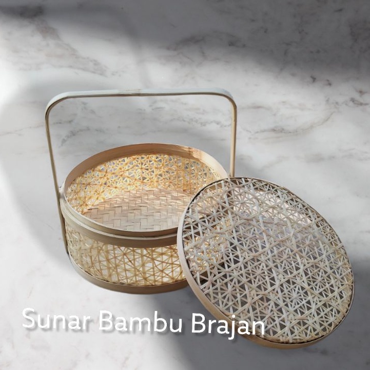 Jual Rantang Truntum Bulat Natural | Rantang Bambu | Rantang Truntum ...