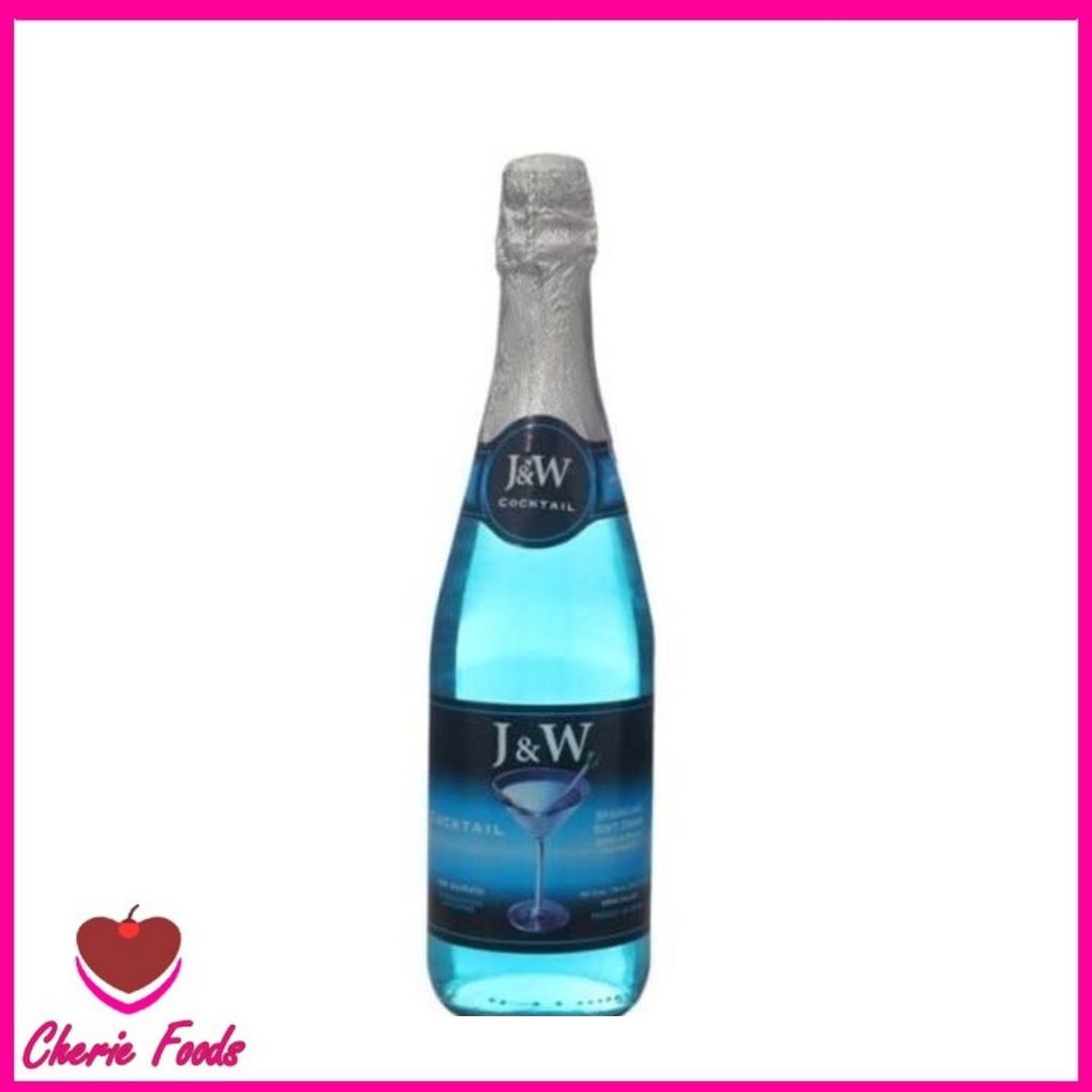 Jual J&W Minuman Sparkling Cocktail 750ml Blue/ Minuman anggur non