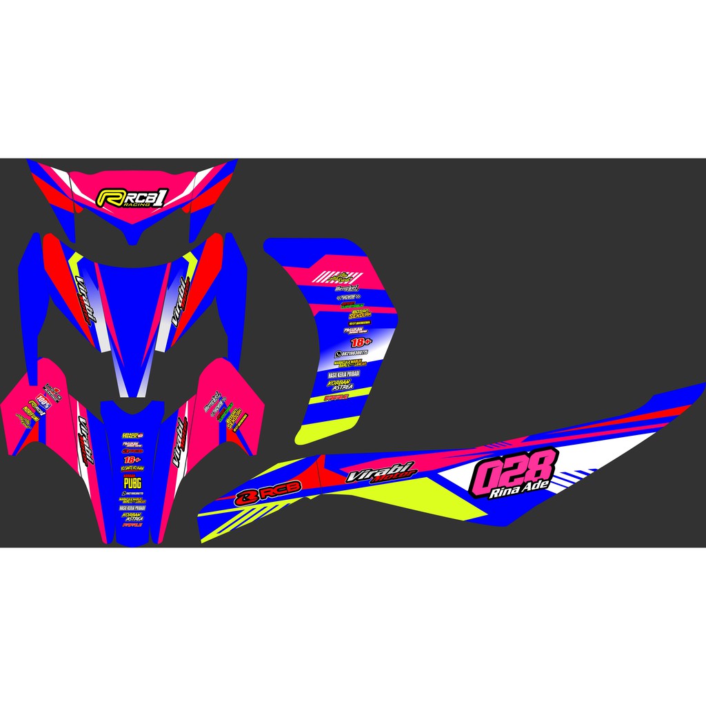 Jual DECAL STIKER FULL BODY JUPITER Z1 STIKER DECAL JUPITER Z BURHAN
