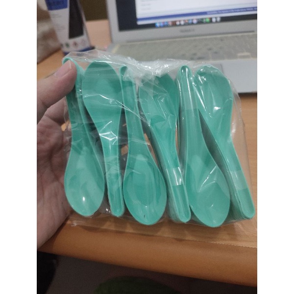 Jual Sendok Bebek Warna Hijau Tosca 144 Pcs Pack Shopee Indonesia