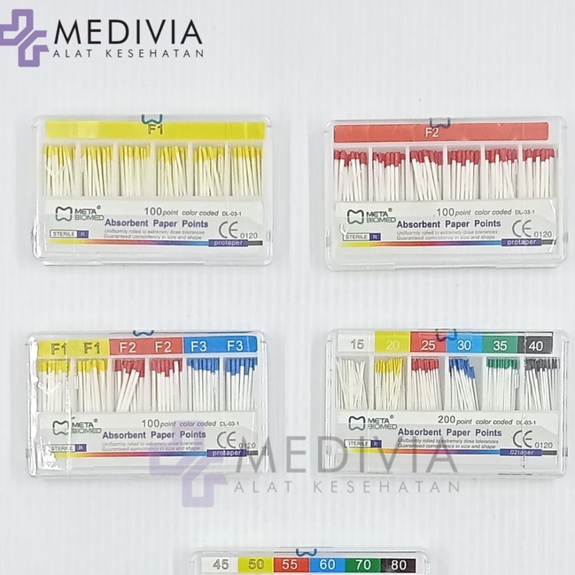 Jual DENTAL ABSORBENT PAPER POINT PROTAPER ENDODONTIC/ PAPER POINT ...