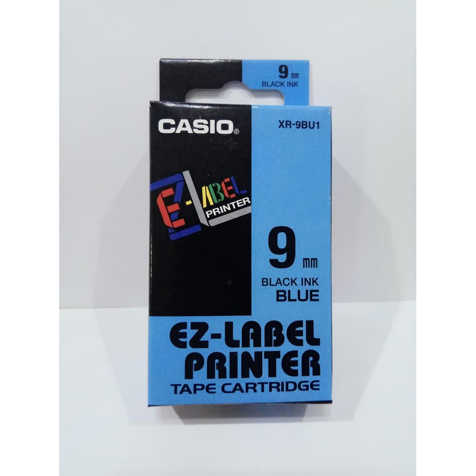 Jual EZ label tape printer casio 9 mm ORIGINAL CASIO | Shopee Indonesia
