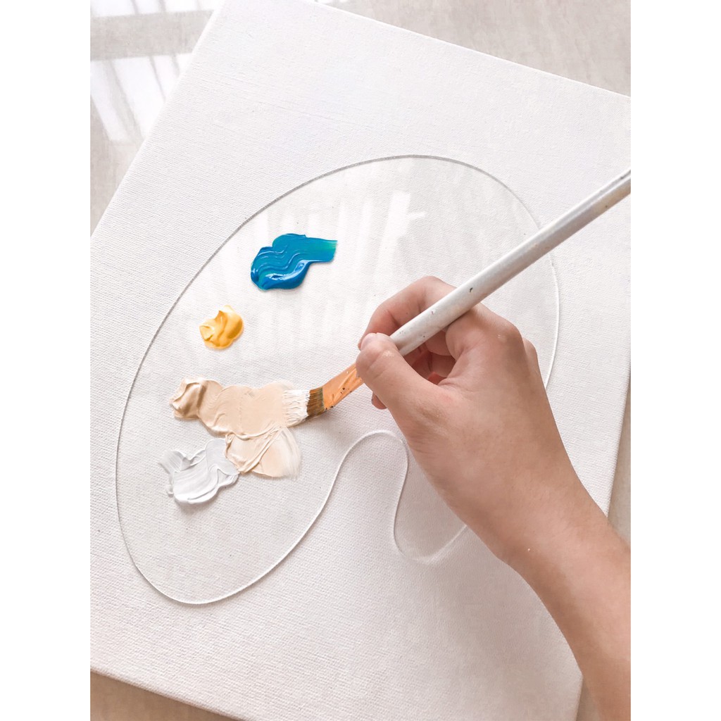 Jual Acrylic Palette Palet Bening Akrilik ByPainters 29x18.5Cm 2mm Shopee Indonesia