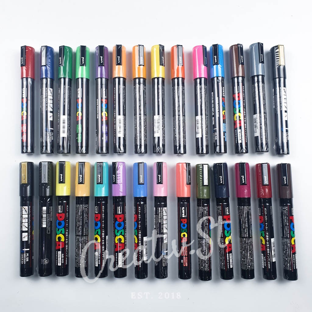 Jual Uni Posca Pc-5M Paint Marker Medium Point Tip (Part 1) | Shopee ...