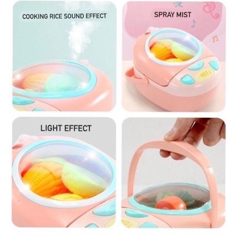 Jual MAINAN MASAK MASAKAN RICE COOKER STEAM FUNGSI UAP SUARA DAN LAMPU ...