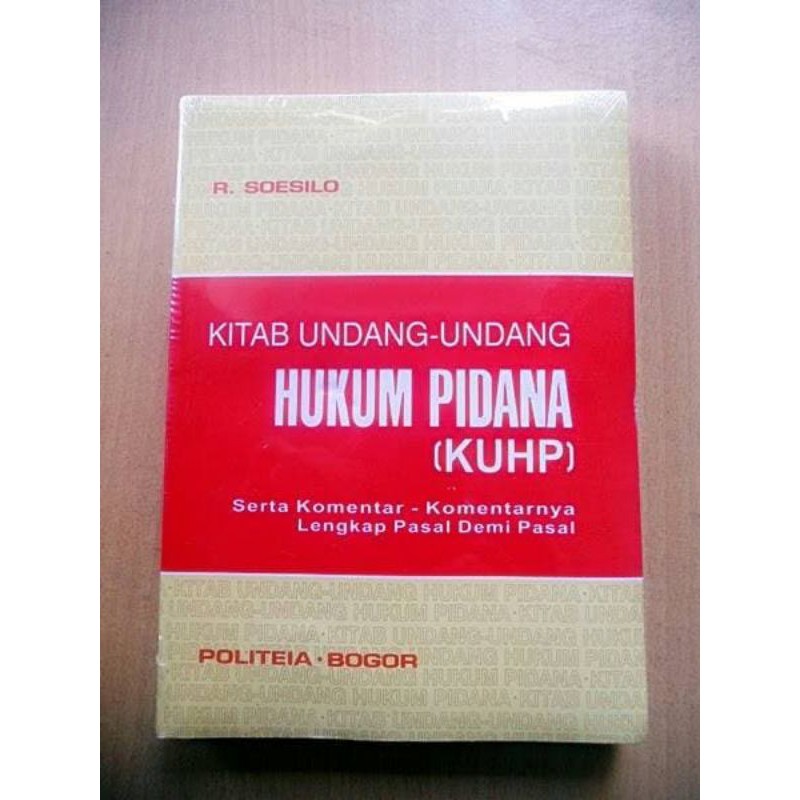 Jual KUHP Kitab Undang Undang Hukum Pidana R. Soesilo | Shopee Indonesia