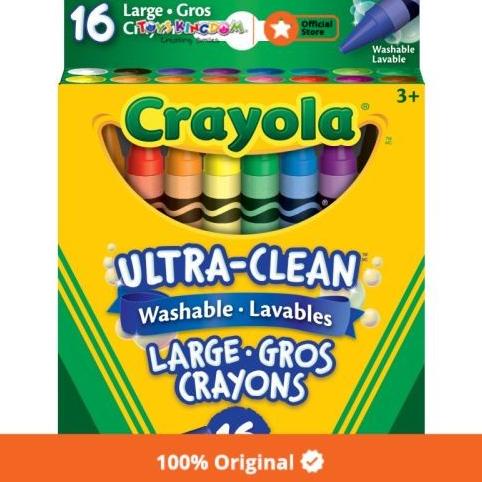 Jual Crayola Washable Large Crayons 16 Ct | Shopee Indonesia