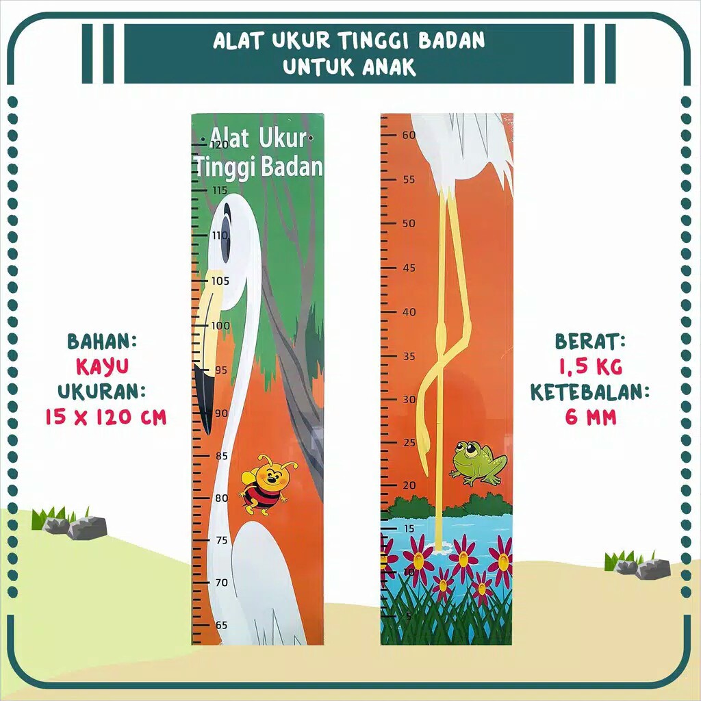 Jual alat ukur tinggi badan karakter | Shopee Indonesia
