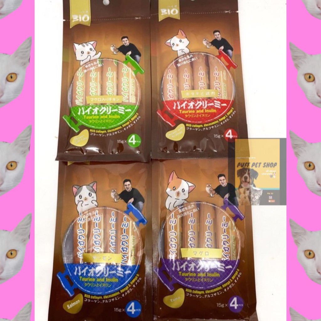 Jual Snack Kucing Bio Liquid Creamy 60 gram | Shopee Indonesia