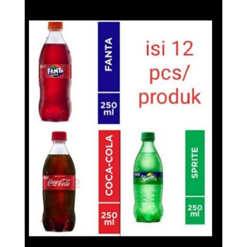 Jual Minuman Fanta Sprite Coca Cola 250ml Shopee Indonesia 1415
