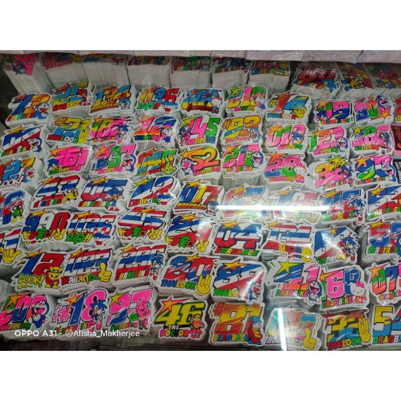 Jual Sticker graftac motor racing nomor gaul stabilo harga murah isi ...