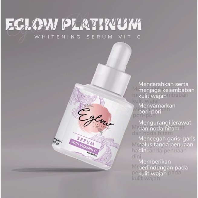 Jual SERUM EGLOW PLATINUM BRIGHTENING | Shopee Indonesia