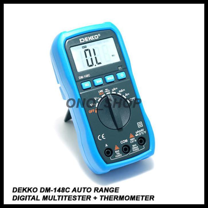 Jual Dekko Dm-148C Auto Range Digital Multitester + Thermometer ...