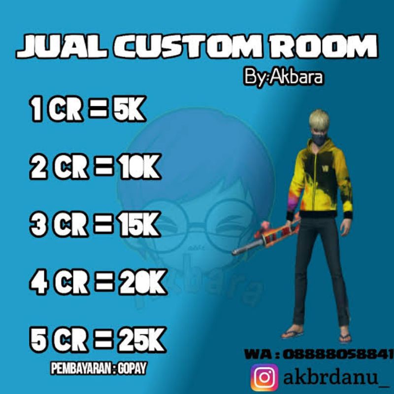 Jual jual custom room card free fire murah, dijamin amanah | Shopee ...