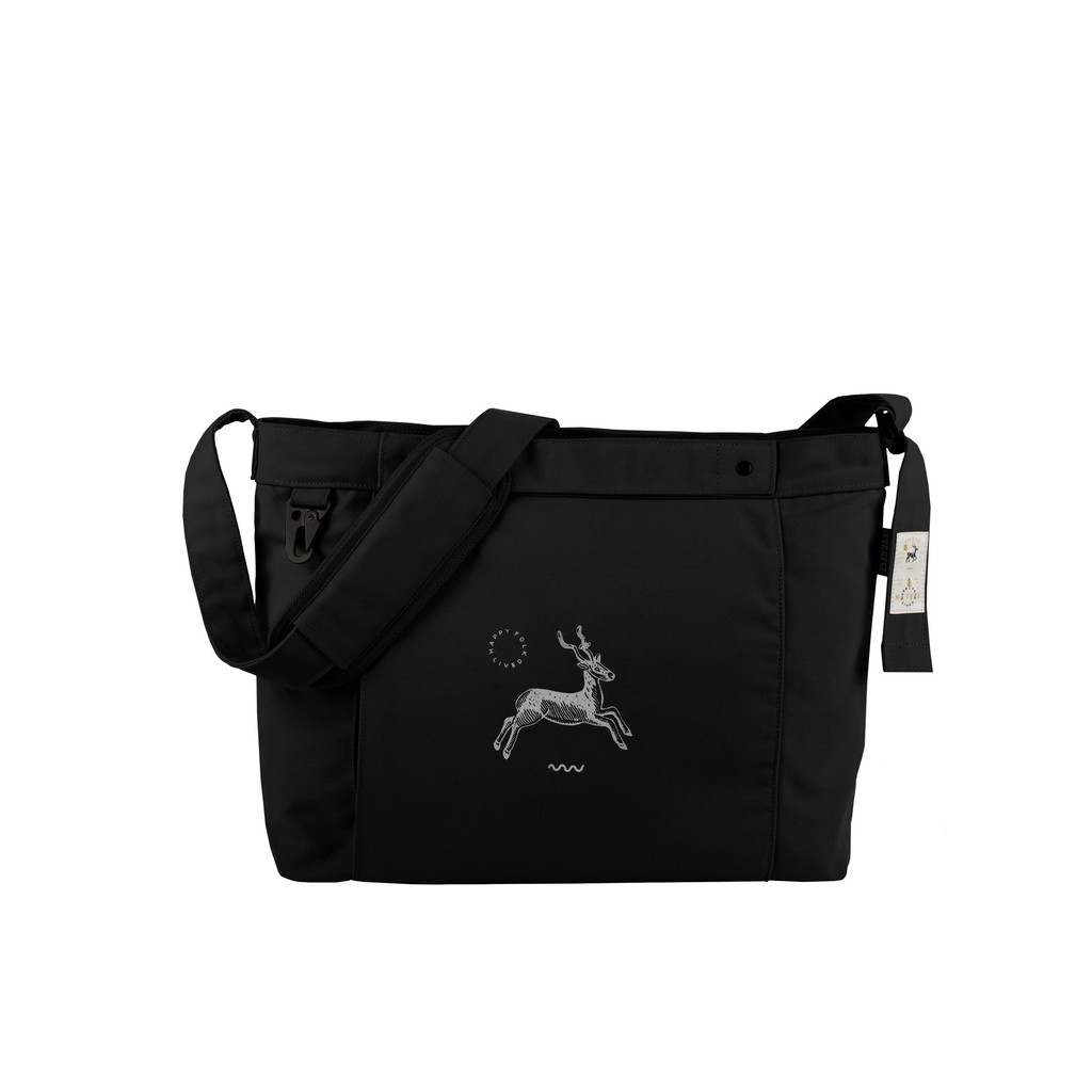 Jual Svggest Messenger Bag - Deerwood Black | Shopee Indonesia