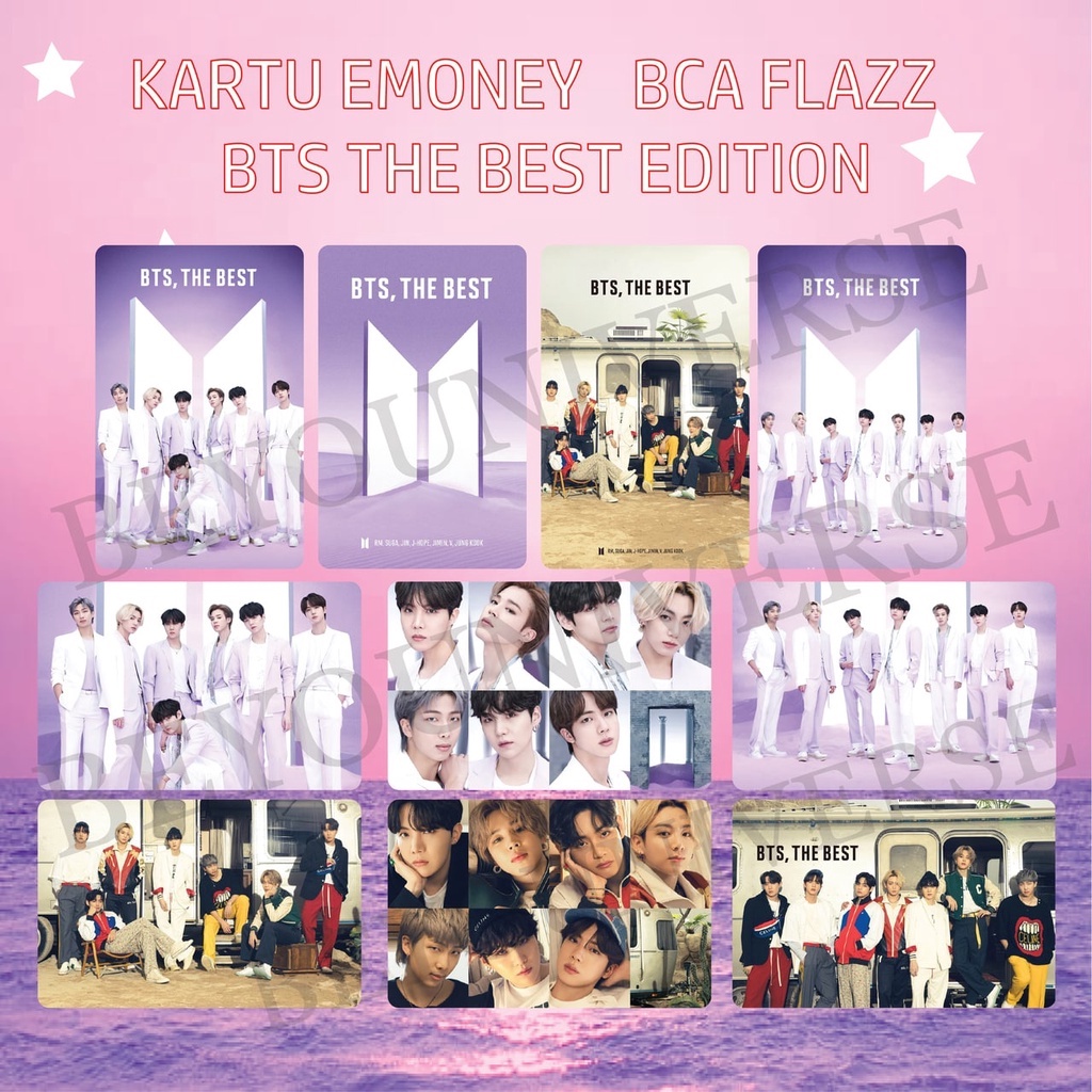 Jual Kartu Emoney Mandiri atau BCA Flazz Gen 2 BTS THE BEST FOTO COVER ...