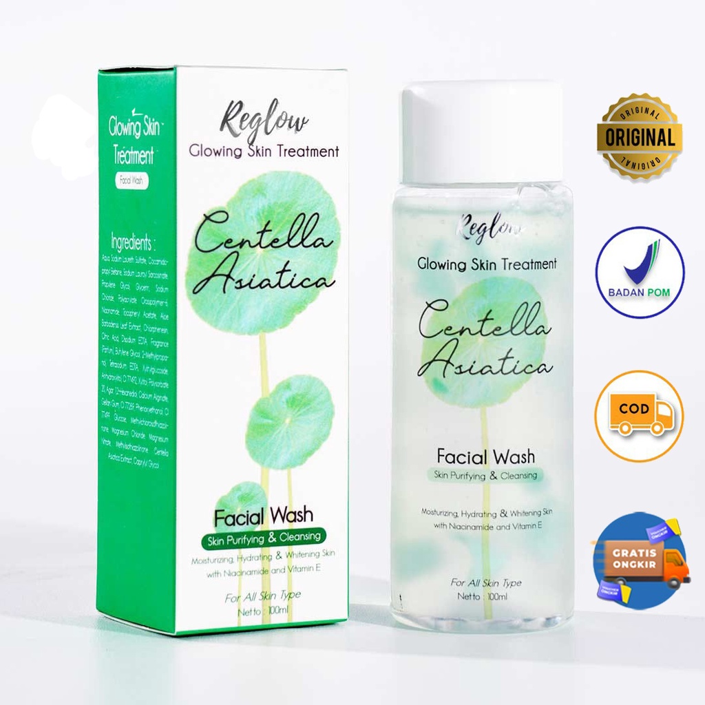 Jual Facial Wash Reglow Centella Asiatica Skin Purifying And Cleansing Shopee Indonesia