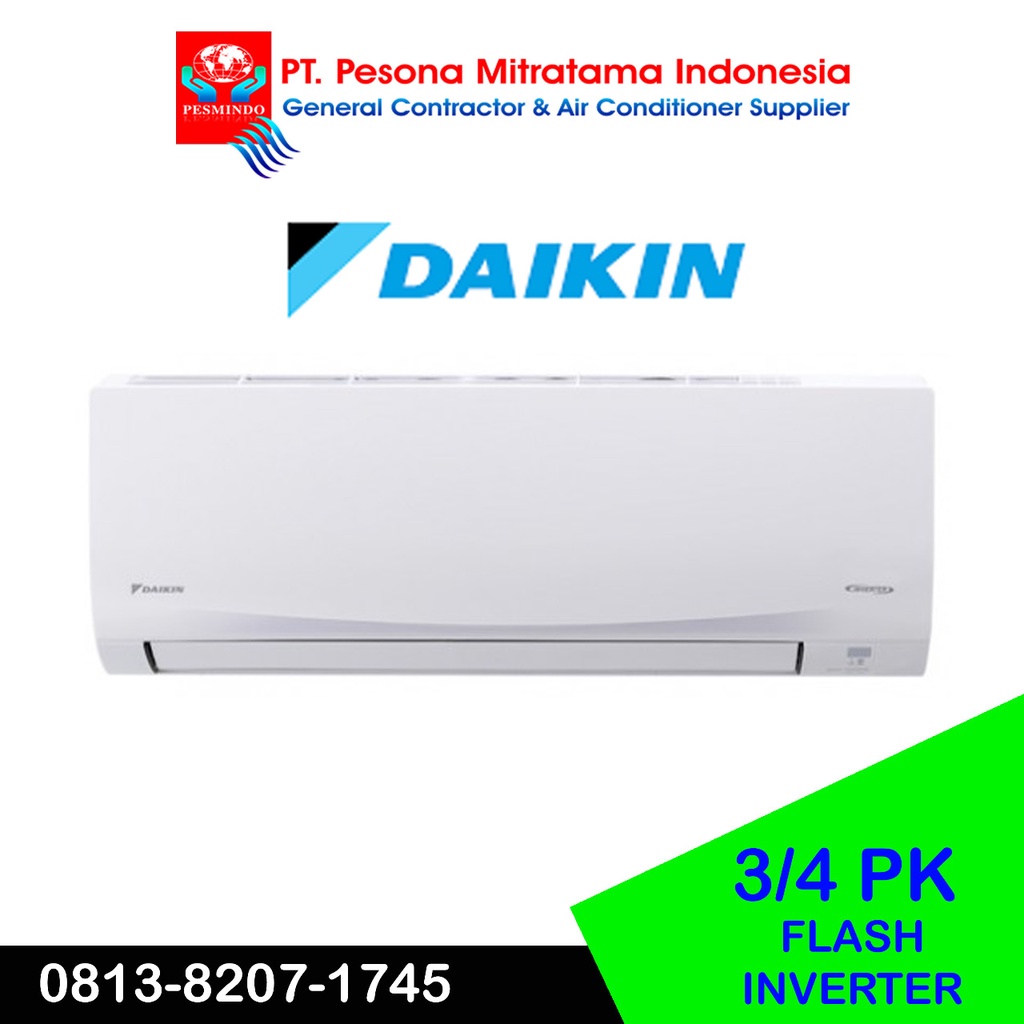 Jual AC SPLIT DAIKIN FLASH INVERTER 3/4 PK (FTKQ20UVM4) | Shopee Indonesia