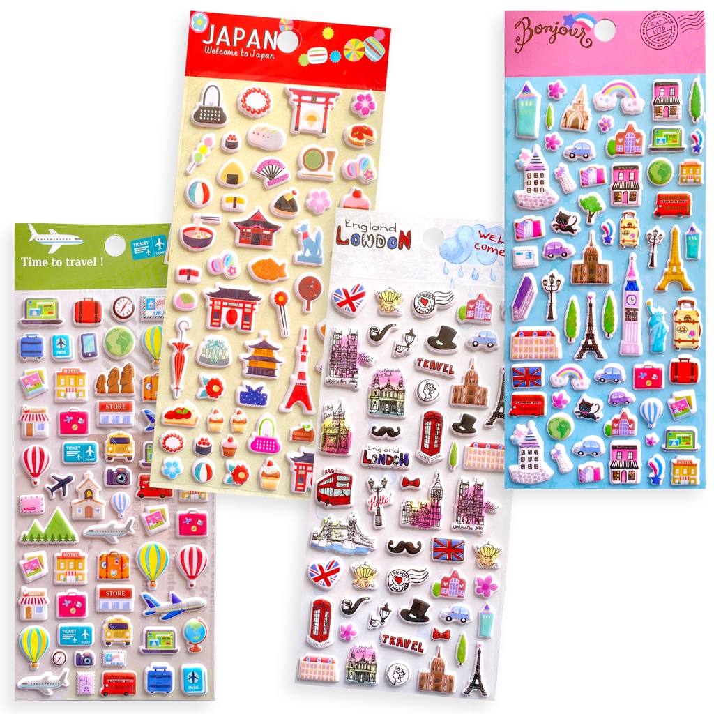 Jual Scoop Sticker Stiker Spons Travel Japan London Paris 64340200 ...