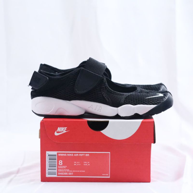 Jual Nike Air Rift Black White Original Bnib | Shopee Indonesia